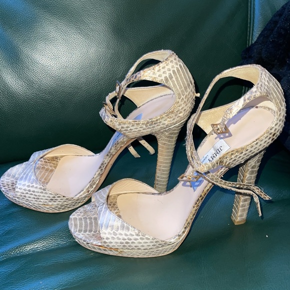 Gently used Double Ankle straps Jimmy Choo 9.5 - Picture 5 of 6